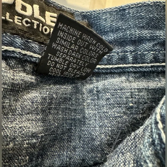 Southpole Baggy Cargo Jeans Men’s Wide Leg Utility Denim Y2K Streetwear Skater - Picture 4 of 9